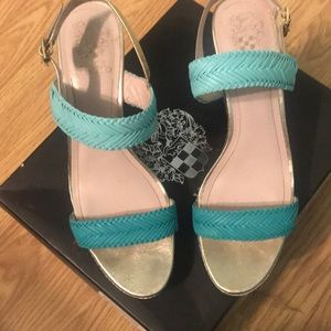Vince Camuto Tazma Sandal size10 Aqua